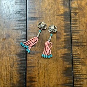 Givenchy Earrings Silver and Pink